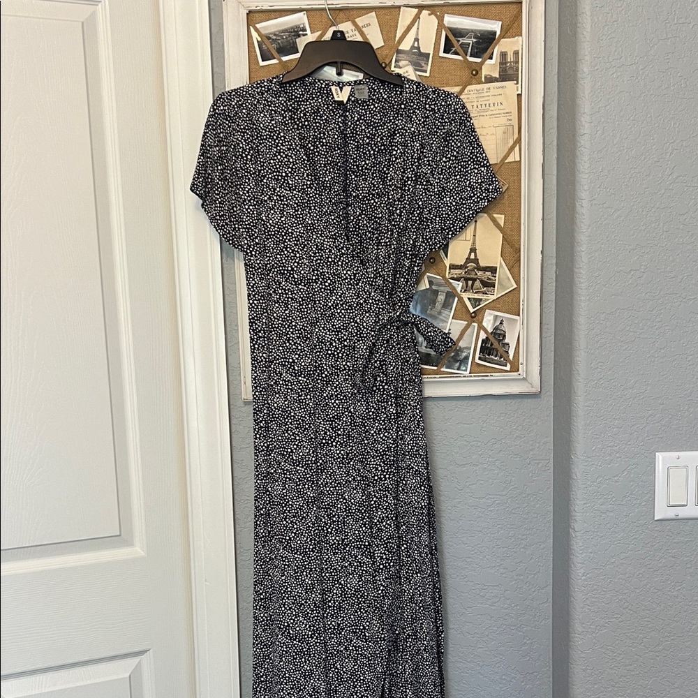 Roxy Navy and White Maxi Dress